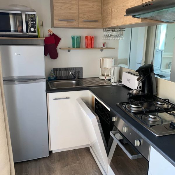 mobil-home 3 chambres cuisine